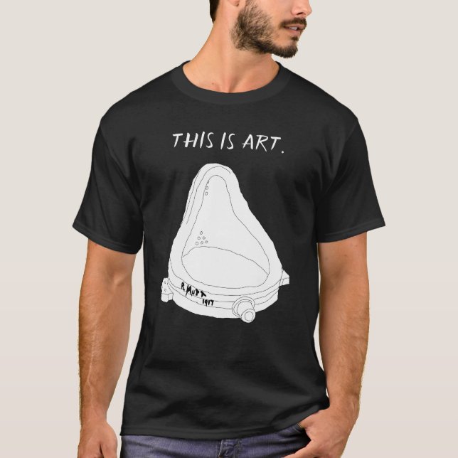 Marcel Duchamp's Fontän R.Mutt 1917 T Shirt (Framsida)