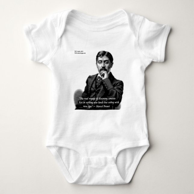 Marcel Proust & Berömd Citat Tee (Framsida)