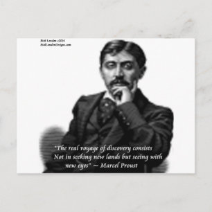 Marcel Proust & Berömd Citat Vykort
