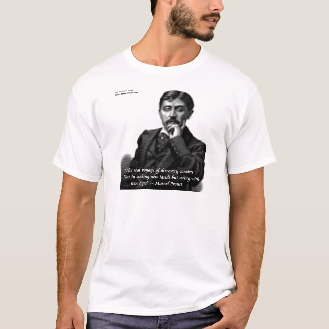 Marcel Proust & Berömd-offert T-shirt (Framsida)