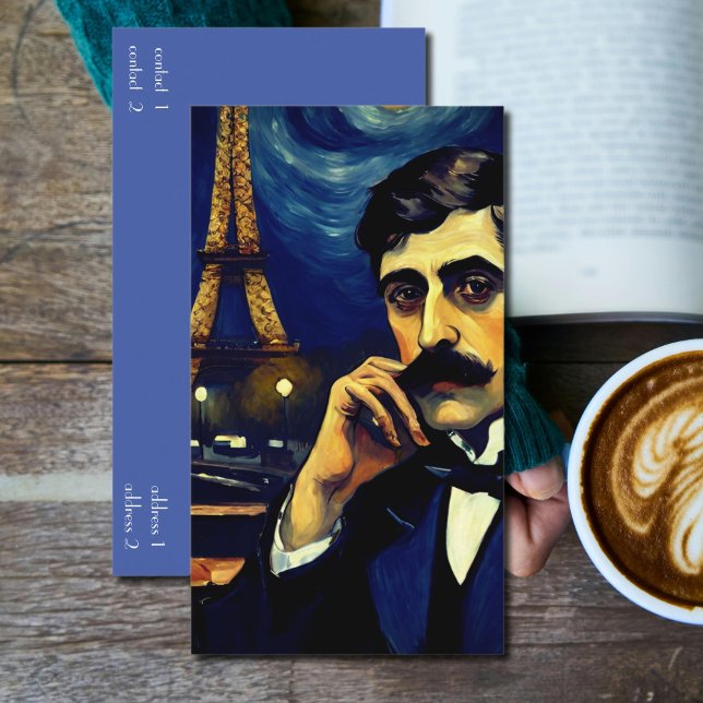 Marcel Proust i Paris - fantasykonst Visitkort (Skapare uppladdad)