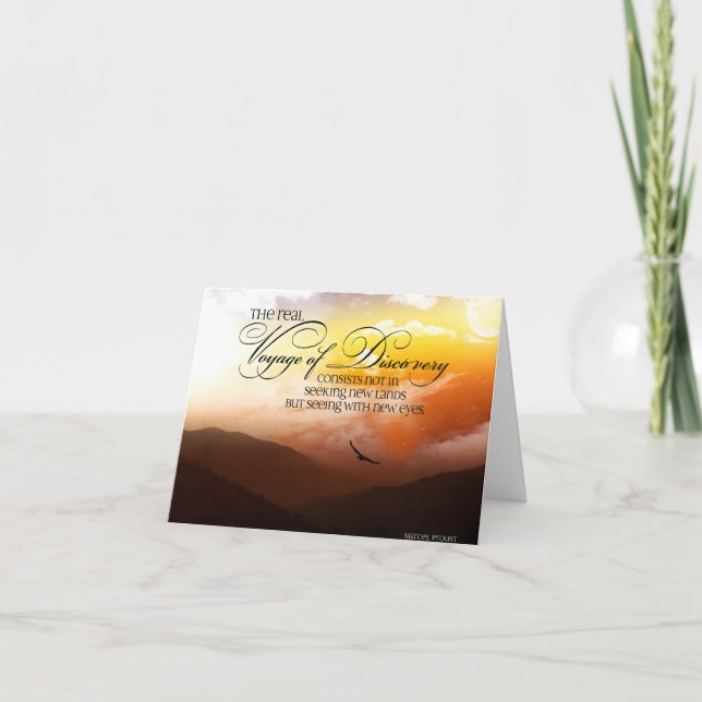 Marcel Proust inspirationsoffert "New ögon" Tack Kort (Framsida)