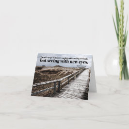 Marcel Proust inspirationsoffert "New ögon" Tack Kort