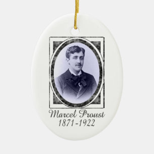 Marcel Proust prydnad Julgransprydnad Keramik