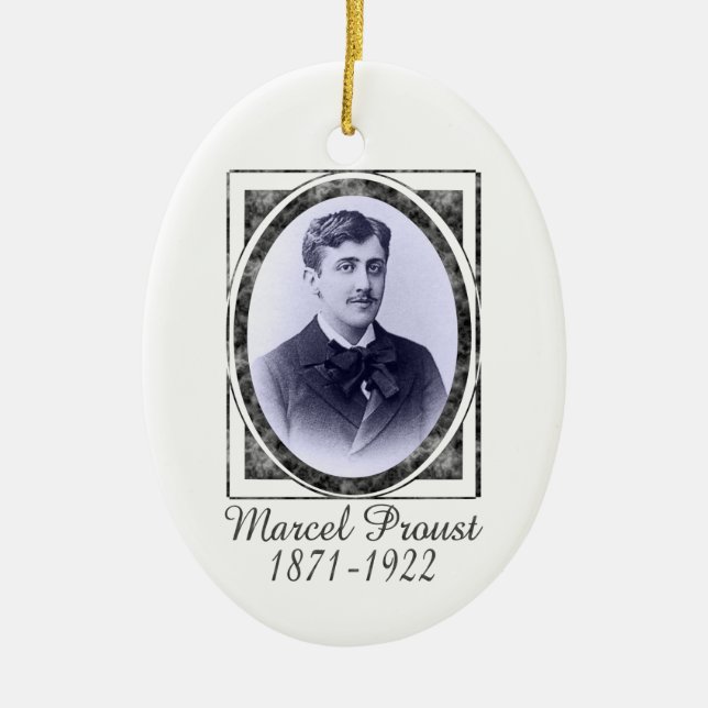 Marcel Proust prydnad Julgransprydnad Keramik (Framsidan)
