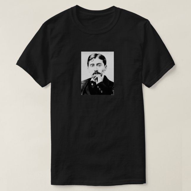 Marcel Proust svart och vitt T Shirt (Design framsida)