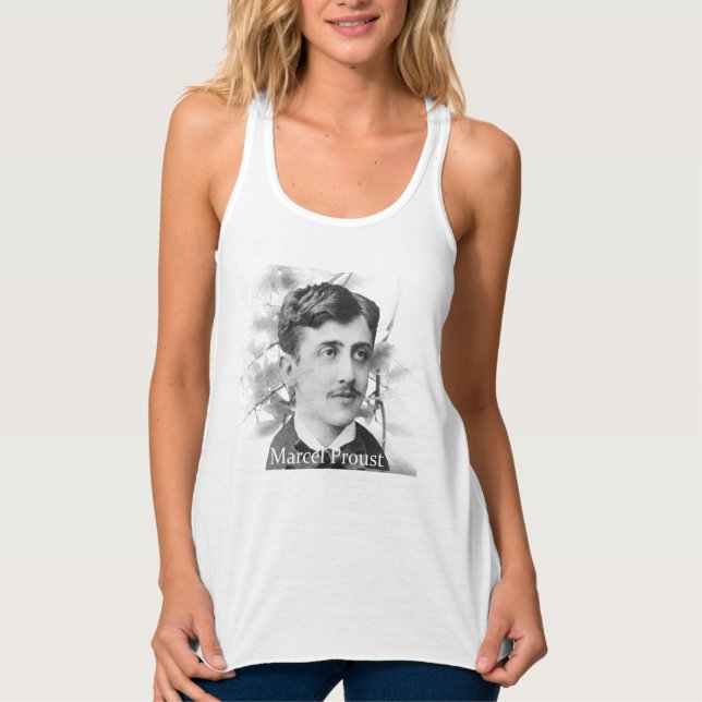 Marcel Proust T-Shirt Linne Med Racerback (Framsida)