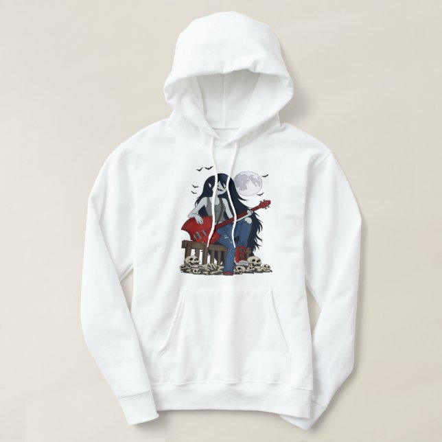 Marceline Adventure Time Vampire Queen Gothic Bas Hoodie (Design framsida)
