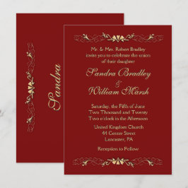 Marcella bröllopsinbjudan inbjudningar