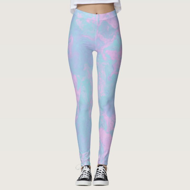 Marcellad Pastel Leggings (Framsida)