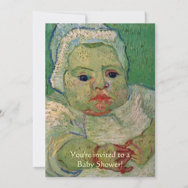 Marcelle Roulin av Vincent van Gogh, babyskor Inbjudningar (Framsida)