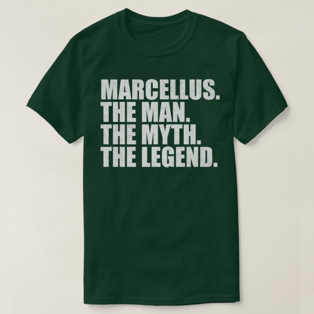 Marcellus Marcellus Namn Marcellus gav namn T Shirt (Design framsida)