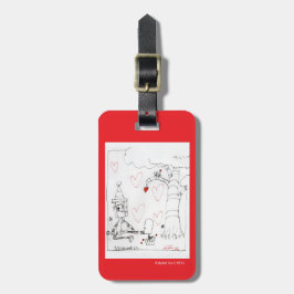 Marcenivos hjärta - KidsArt för CHOC Bagagebricka