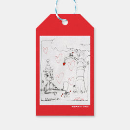 Marcenivos hjärta - KidsArt för CHOC Presentetikett