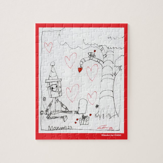 Marcenivos hjärta - KidsArt för CHOC Pussel (Vertikal)