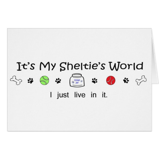 march15b15Sheltie.jpg Hälsningskort (Framsidan Horizontal)