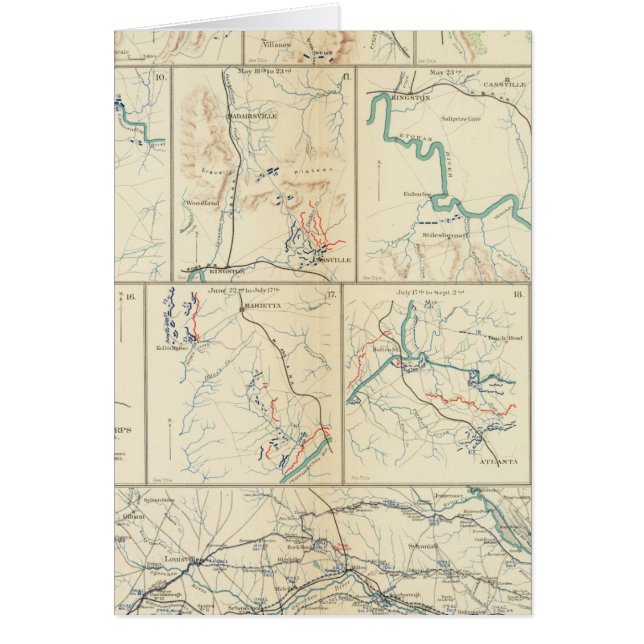 March Atlanta-Savannah Hälsningskort (Framsidan)