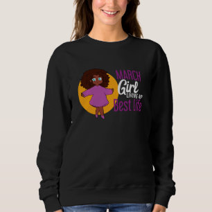 March Girl Lives Melanin Queen T Shirt