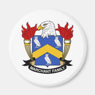 Marchant familjvapensköld magnet