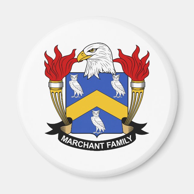 Marchant Family Crest Magnet (Framsidan)