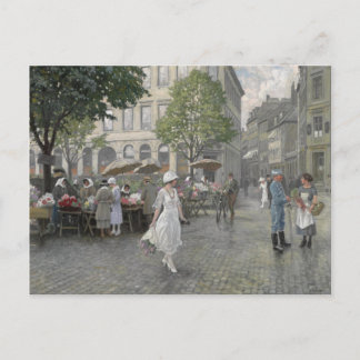 Marché aux fleurs vykort