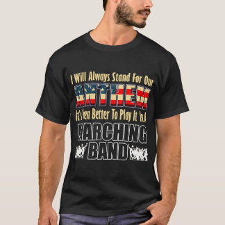 Marcherande Patriotisk Amerikansk Flagga Nationell T Shirt
