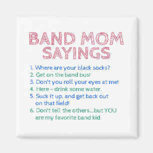 Marching Band - Band Mamma Ord Magnet