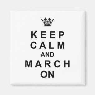 Marching Band Behålla Lugn och mars den Magnet