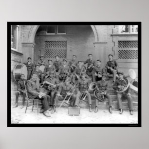 Marching Band Claflin Universiteten 1898 Poster
