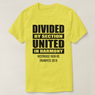 Marching Band Delad och Förenade Tee Shirt