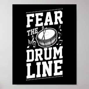 Marching Band Drum Corps fruktar Drumline Poster