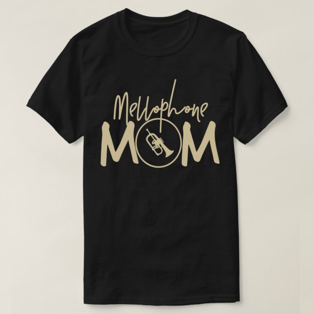 Marching Band Funny Mellophone Mamma T Shirt (Design framsida)