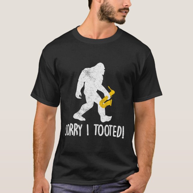 Marching Band Funny Saxophone T Shirt (Framsida)
