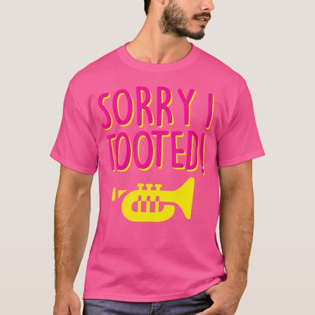 Marching Band Funny Trumpet T Shirt (Framsida)