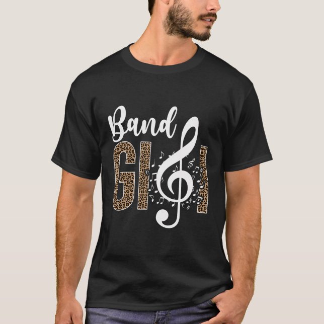 Marching Band Gigi Leopard Marching Band Gigi Gran T Shirt (Framsida)