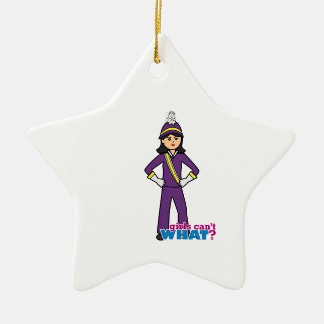 Marching Band Girl - Medel Julgransprydnad Keramik (Framsidan)