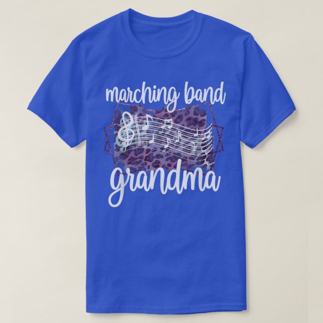 Marching Band Grandma Band Member Grandmother  T Shirt (Design framsida)
