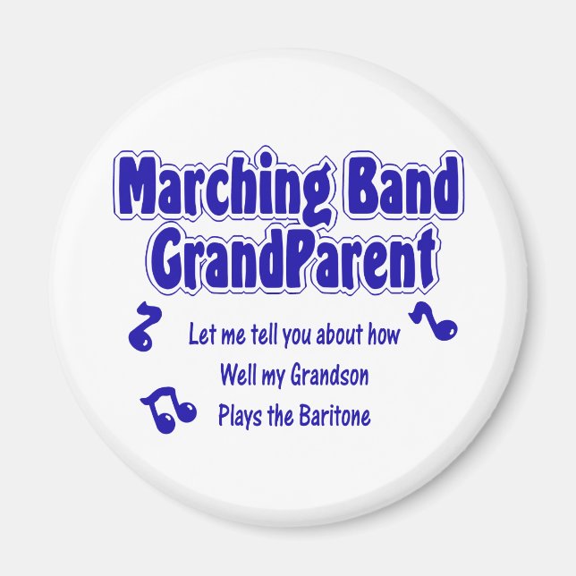 Marching Band Grandparent/ Baritone Magnet (Framsidan)
