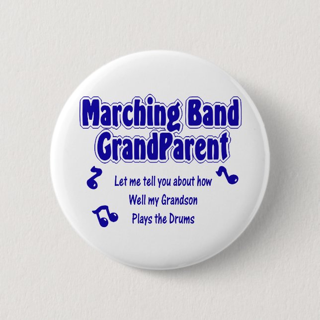 Marching Band Grandparent/ Drums Knapp (Framsida)
