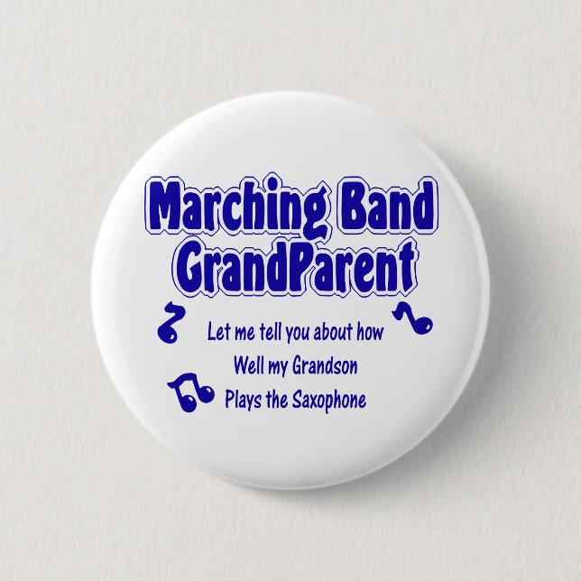 Marching Band Grandparent/ Saxophone Knapp (Framsida)