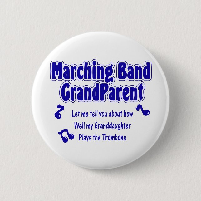 Marching Band Grandparent/ Trombone Knapp (Framsida)