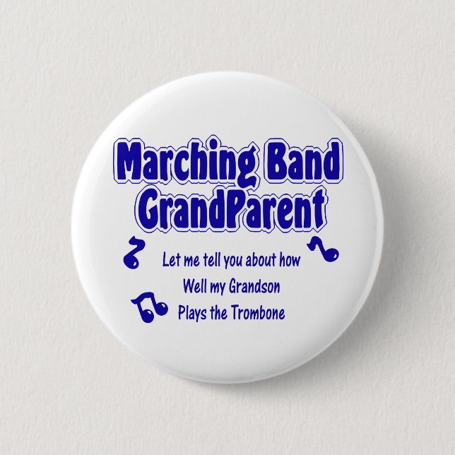 Marching Band Grandparent/ Trombone Knapp (Framsida)
