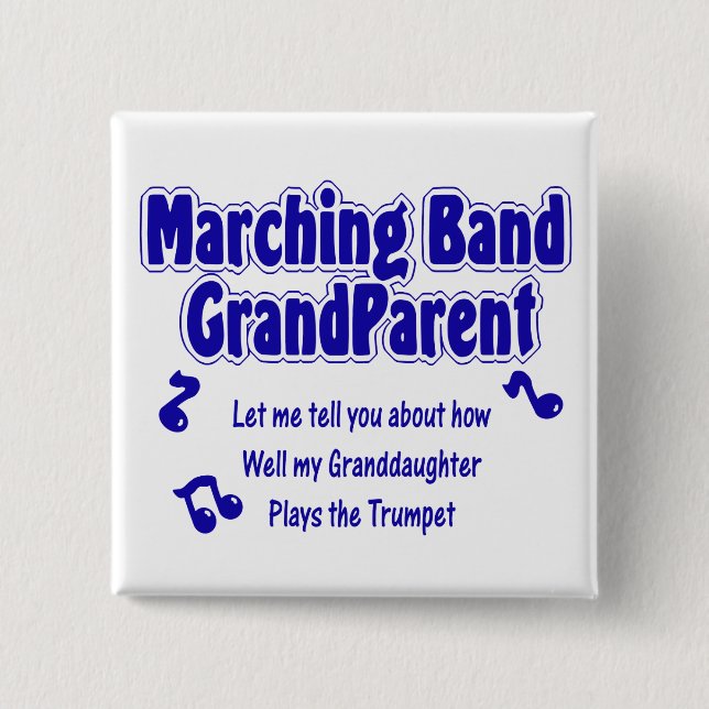 Marching Band Grandparent/ Trumpet Knapp (Framsida)