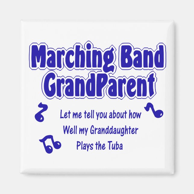 Marching Band Grandparent/ Tuba Magnet (Framsidan)