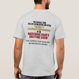 Marching Band Halftime Show (back) Anpassningsbar Tee