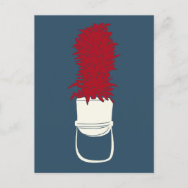 Marching Band Hat med fjädrar Vykort