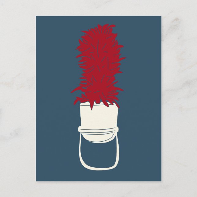 Marching Band Hat med fjädrar Vykort (Framsida)