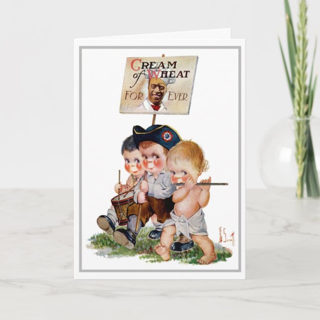 "MARCHING BAND"-KRÄM AV VETE AD HÄLSNING KORT (Framsida)