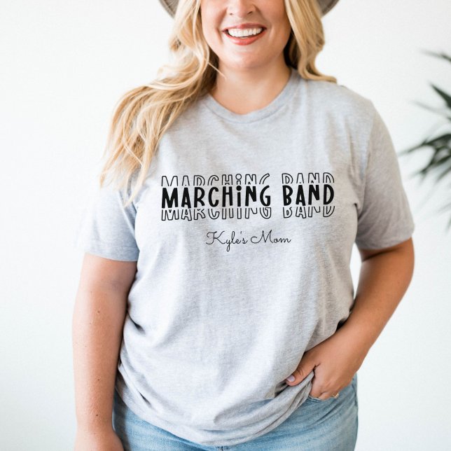 Marching Band Mamma Anpassade T Shirt (Marching Band Mom Customizable T-Shirt
)