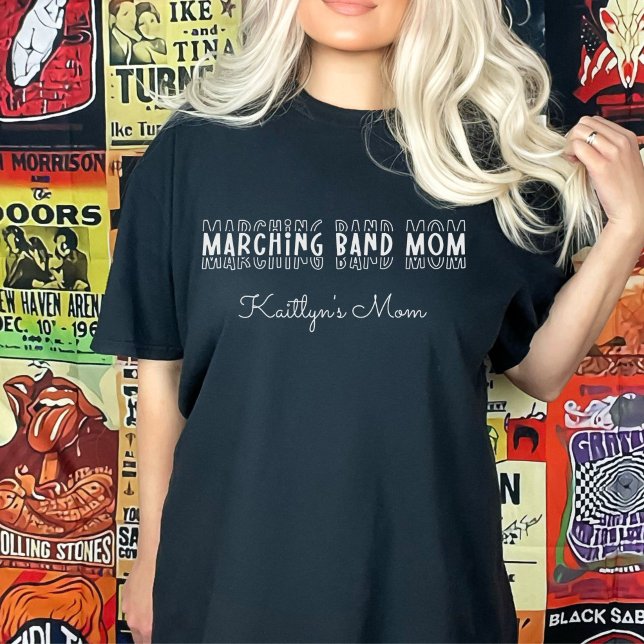 Marching Band Mamma Anpassade T Shirt (Marching Band Mom Customizable T-Shirt
)
